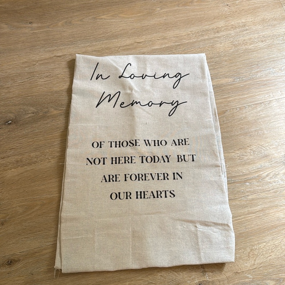 Memorium Chair Sign for Weddings